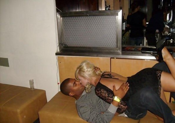 Wives kissing with blacks