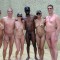 Interracial Group Nude Sunbathing Pic