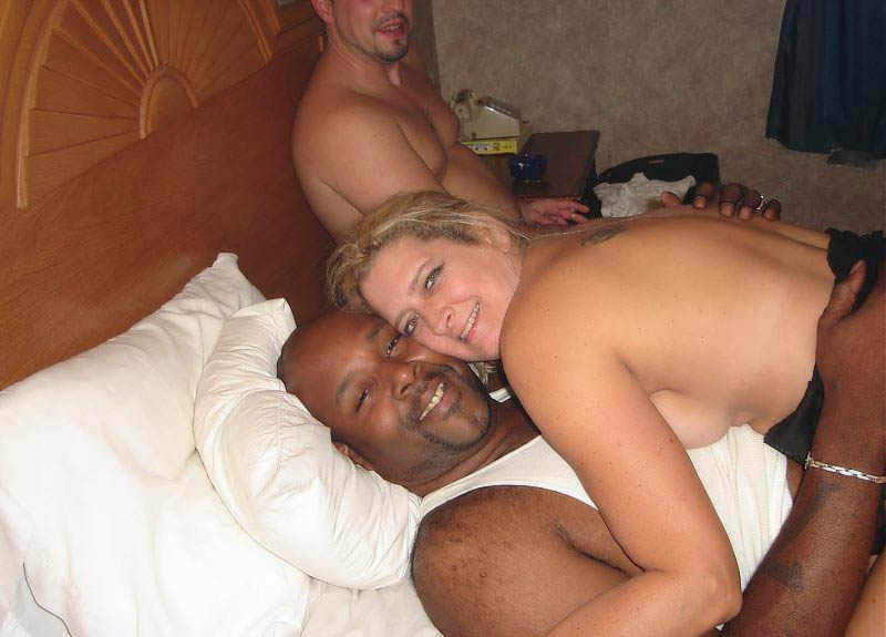 Ebony Big Tits Fucks White Guy