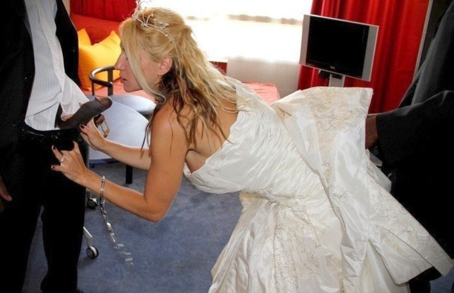 Hot Bride Interracial Cuckolding Before Ceremony