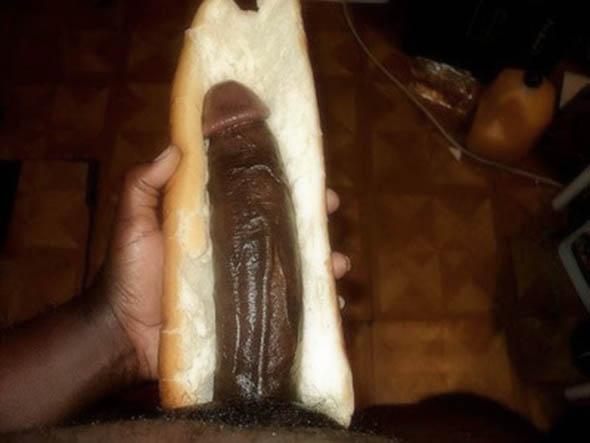 Hot Dog Cock Porn - A Real foot long hotdog - Amateur Interracial Porn
