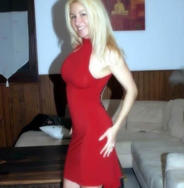 red dress amateur interracial