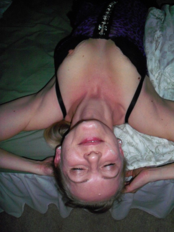 White wife loves her black dick and white cum facial White wife loves her black dick and white cum facial