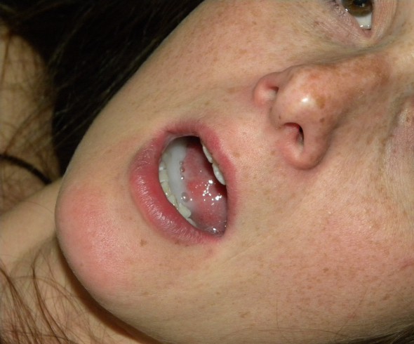 Slut Karen cum mouth