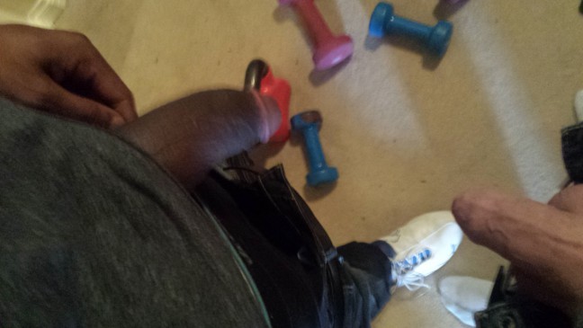 my cock vs a 11 inch black dick