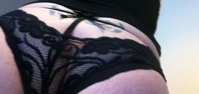 selfies in my new thong