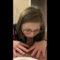 White girl with glasses sucks a big black cock