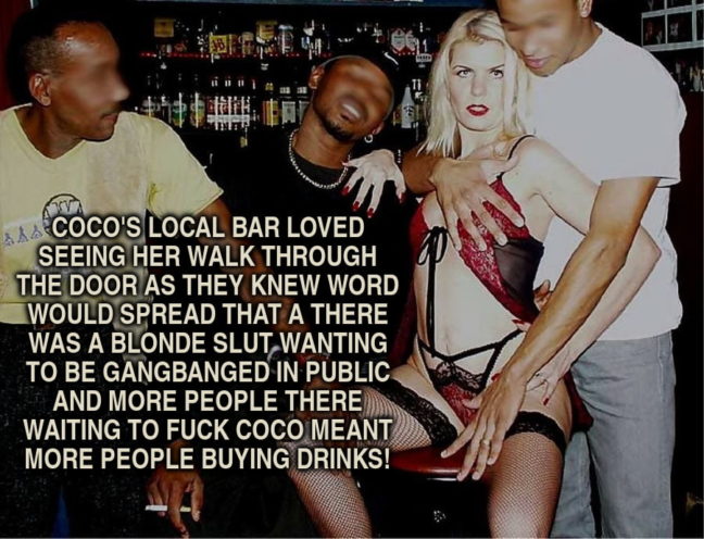 Coco Mature Blonde Slut Captioned