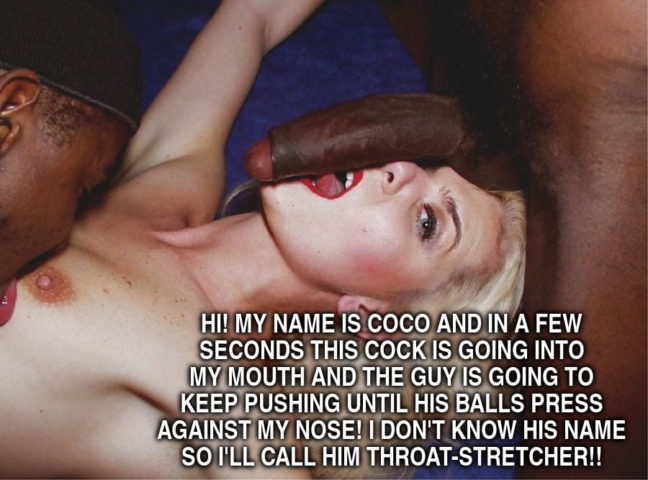 Coco Mature Blonde Slut Captioned